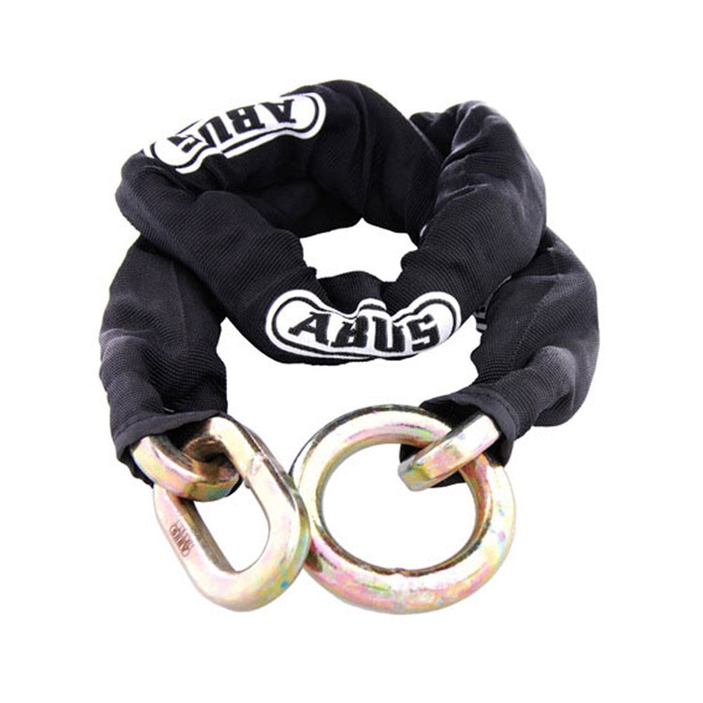 ABUS Loop Square Link Chain – 12 mm × 120 cm (Black Sleeve)