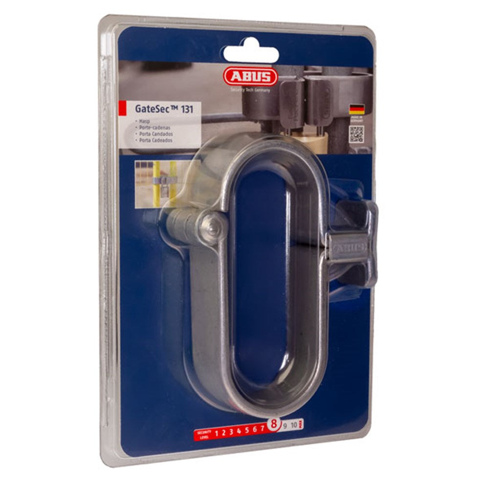 ABUS GateSec™ AB131 Extra Heavy Duty Hasp – For Chain Mesh & Temporary Gates (Display Pack)