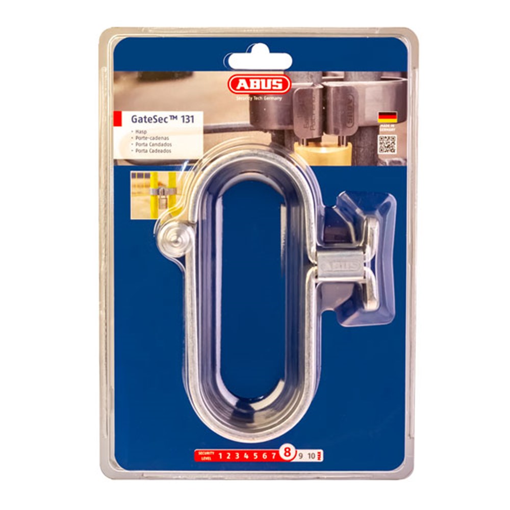 ABUS GateSec™ AB131 Extra Heavy Duty Hasp – For Chain Mesh & Temporary Gates (Display Pack)
