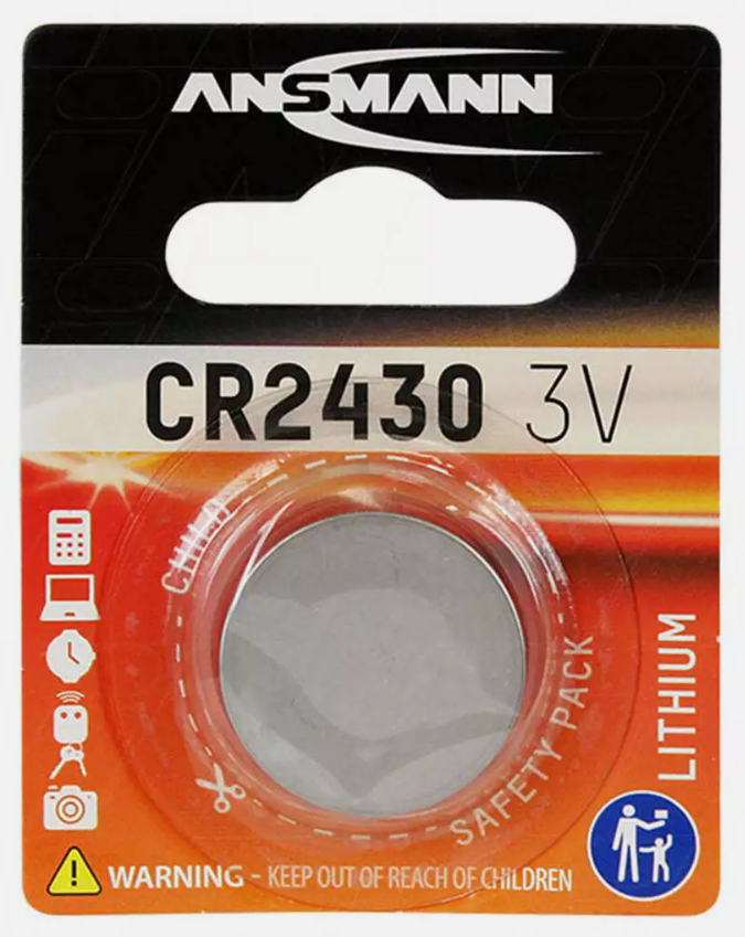 Ansmann CR2430 Consumer Lithium Battery Coin Cell