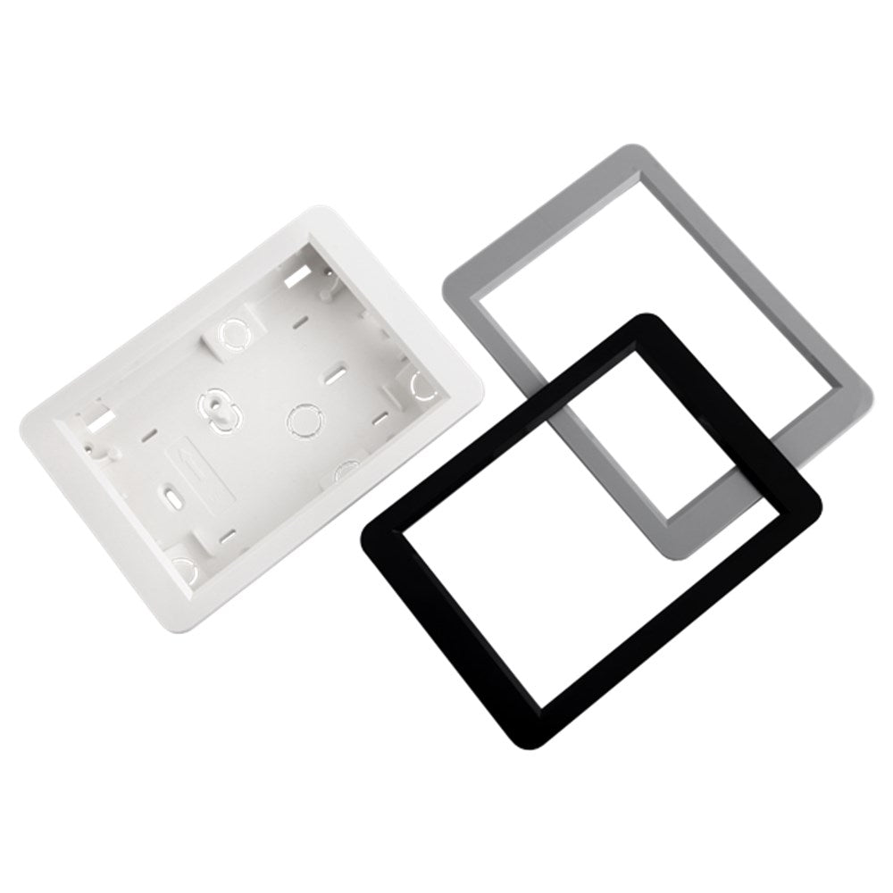 RISCO Elegant Keypad Flush Mount Kit – includes White & Black Surrounds