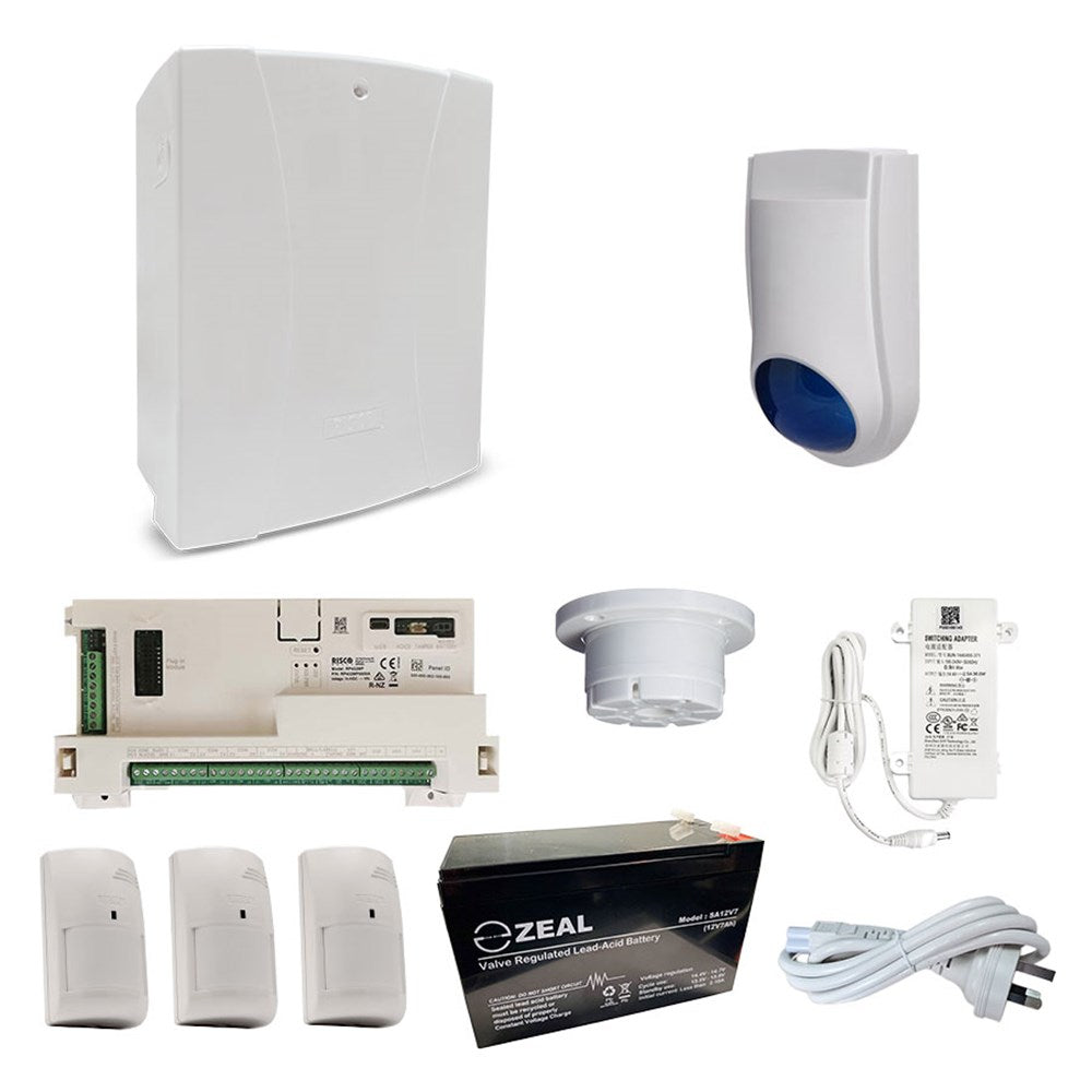 RISCO LightSYS+ Alarm Kit with 3x DigiSense PIRs & Accessory Kit