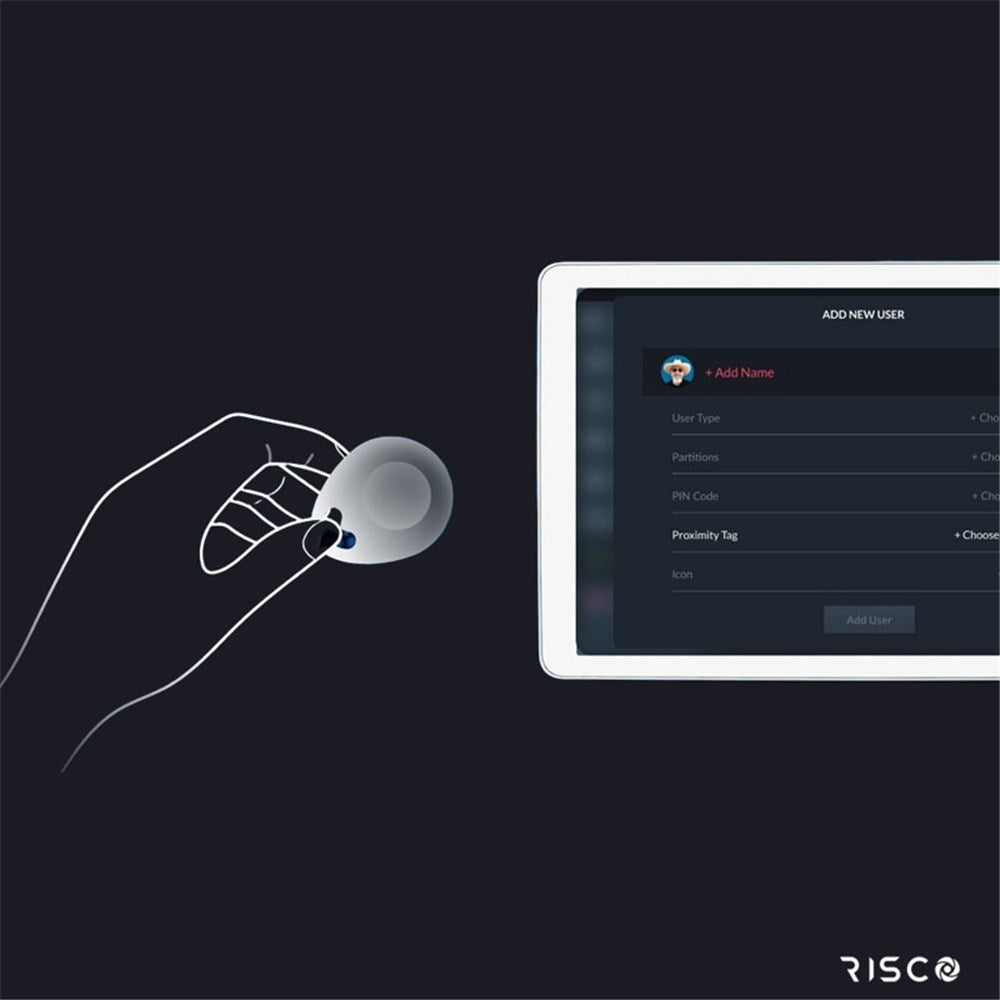 RISCO RisControl 8" Touchscreen Keypad with Proximity Reader – suits LightSYS+