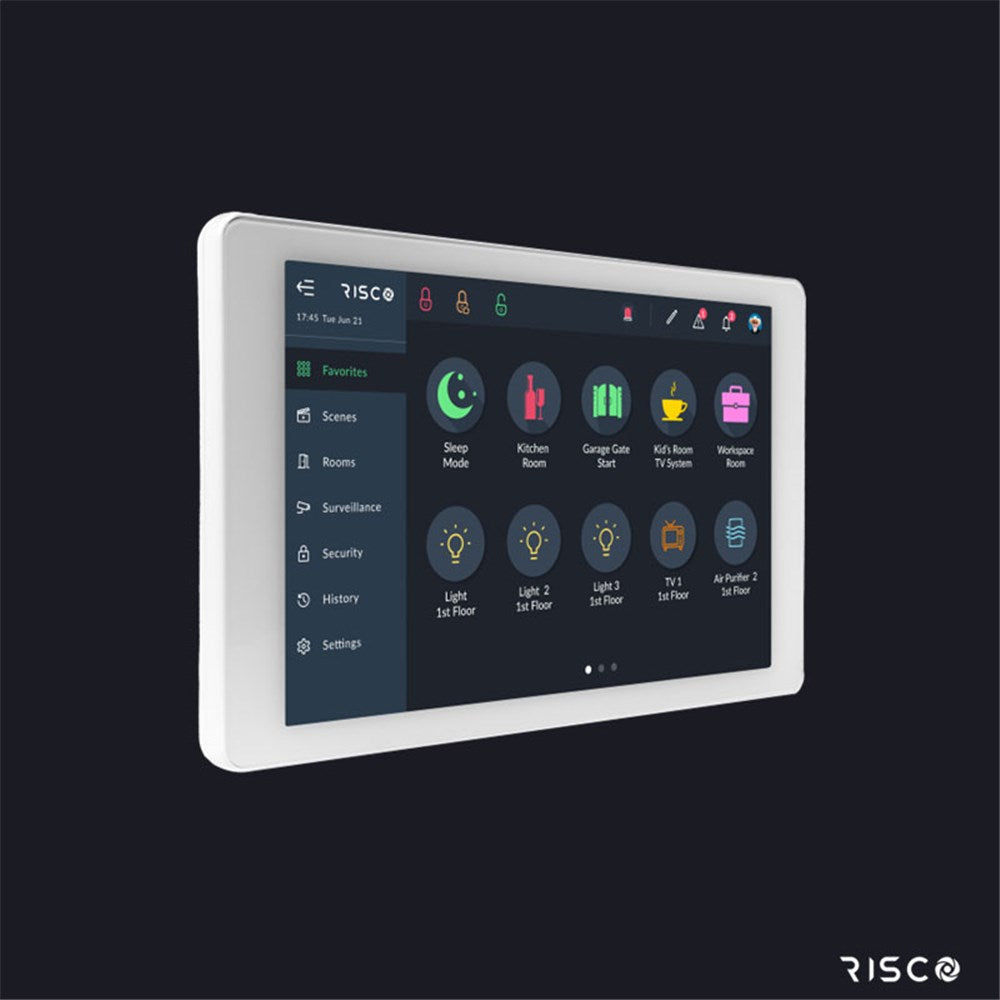 RISCO RisControl Alarm & Smart Home Controller Touchscreen Keypad with Z-Wave Gateway