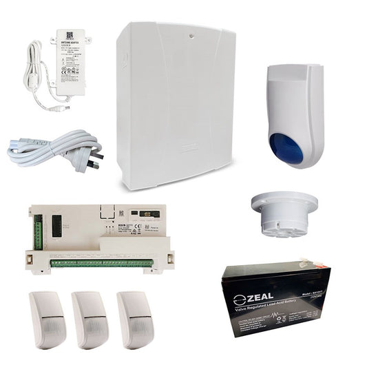 RISCO LightSYS+ Alarm Kit with 3x BWare BUS Dual Tech Detectors & Accessory Kit