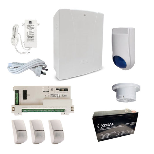 RISCO LightSYS+ Alarm Kit with 3x BWare Dual Tech Detectors & Accessory Kit