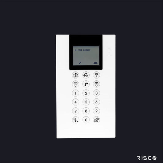 RISCO Wired Panda Keypad with Inbuilt Prox Reader – suits LightSYS+ & LightSYS2