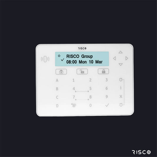 RISCO Elegant Keypad – White, suits LightSYS+ & LightSYS2