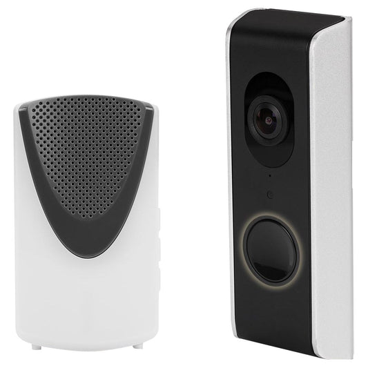 RISCO WiFi Video Doorbell Camera with Wireless Chime Kit 916MHz